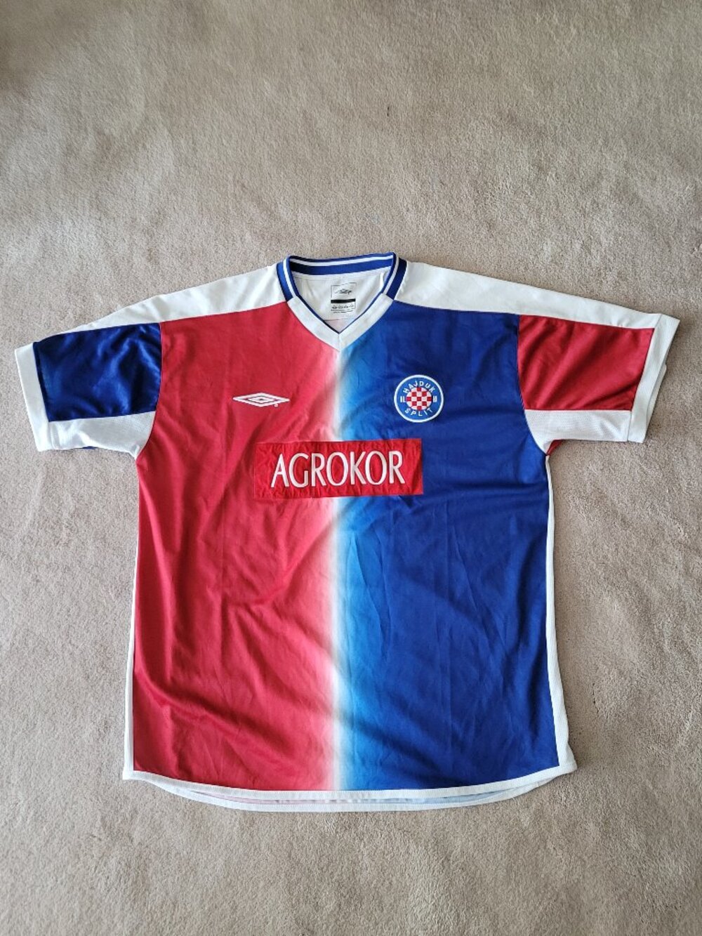 Umbro Hajduk Spilt Fifa Croatia Soccer Jersey Vintage 2004 To 2006 Y2K